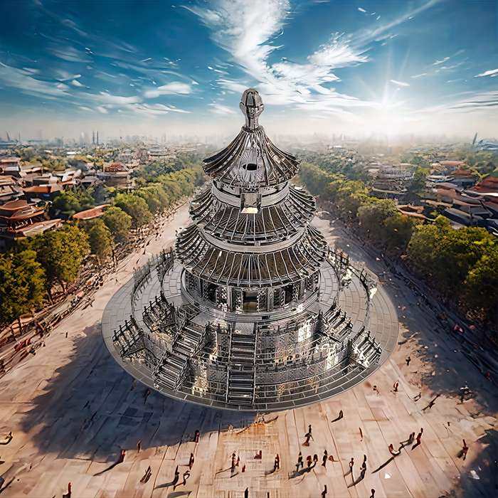 Building Toy Architectural Model Toy Set Model Temple Of Heaven