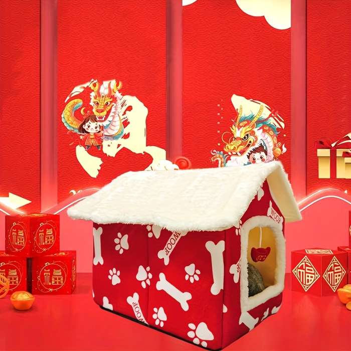Pet supplies color Red size L  45X40X45cm