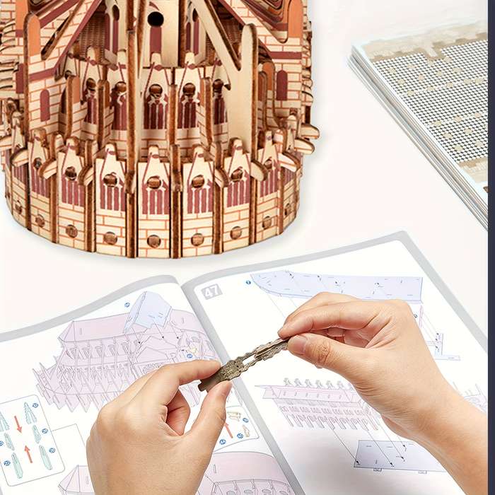 Building Toy Architectural Model Toy Set Style Three Dimensional Puzzle
