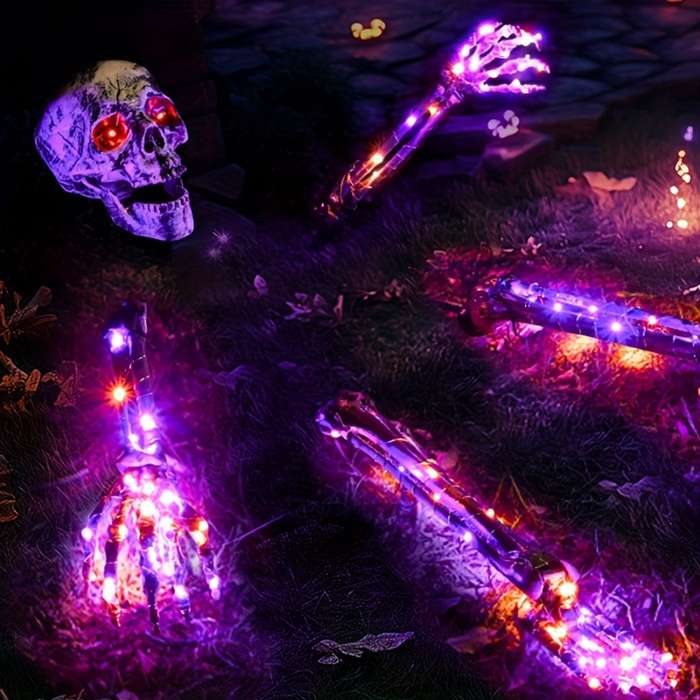 Halloween Decorations Color Purple Orange Light