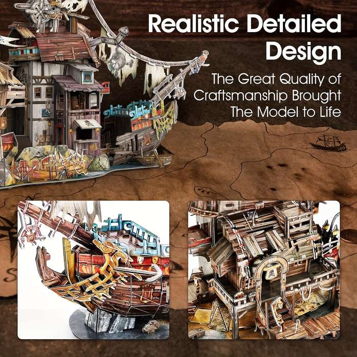 3D Jigsaw Puzzle Model Ship   Items Toruga Bay