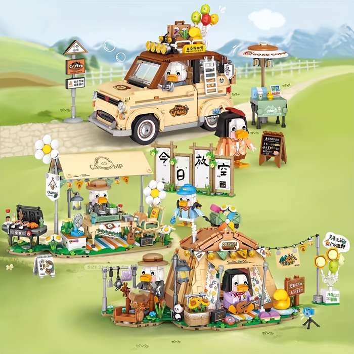 Building Toy Architectural Model Toy Set Style Tent Camping