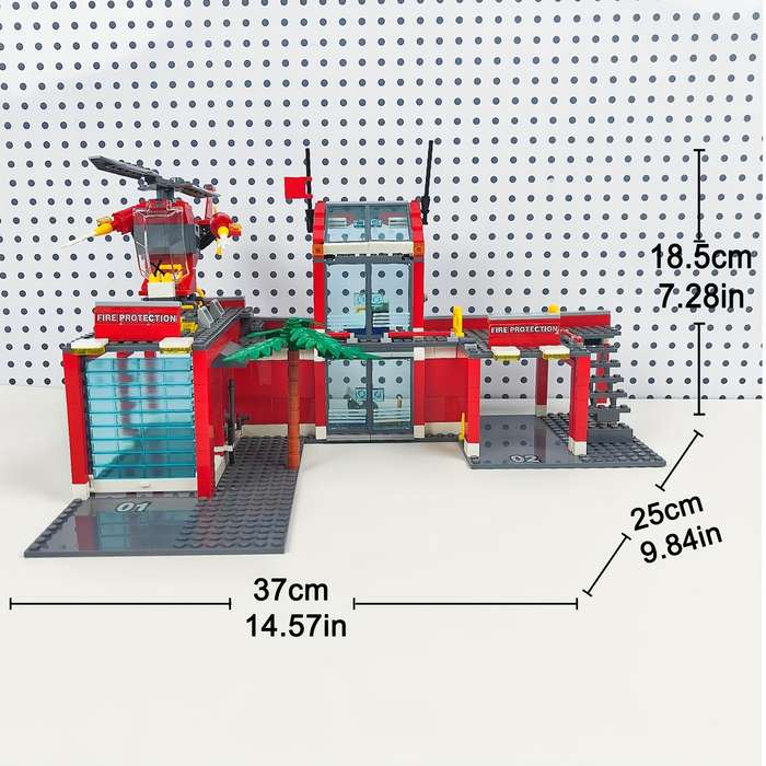 Building Toy Architectural Model Toy Set Items No. 07  758 Pieces