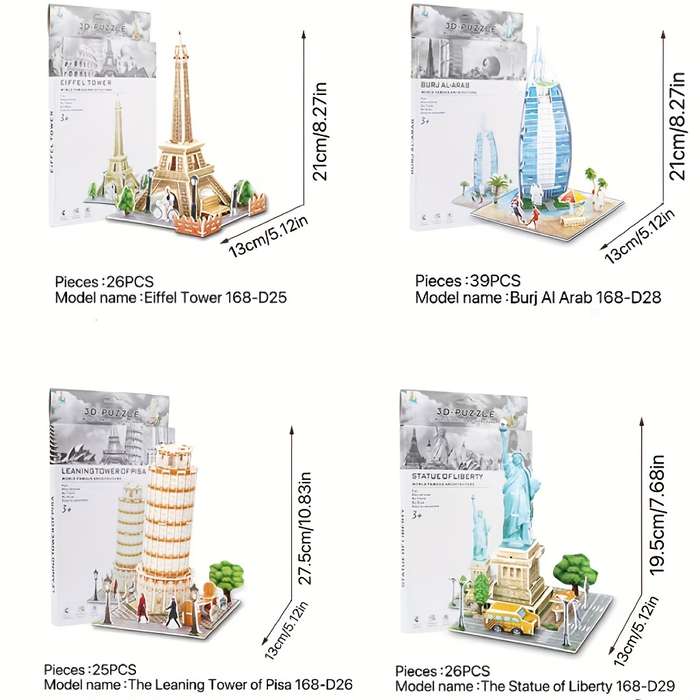 Building Toy Architectural Model Toy Set Model Leaning Tower Of Pisa 168 D26