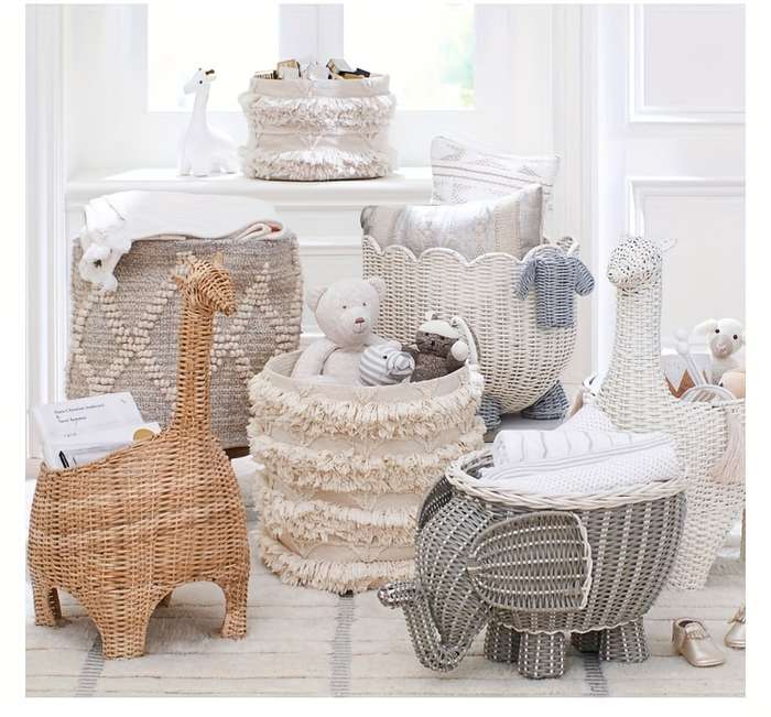 Storage And Organizationcolor Cartoon Storage Basket