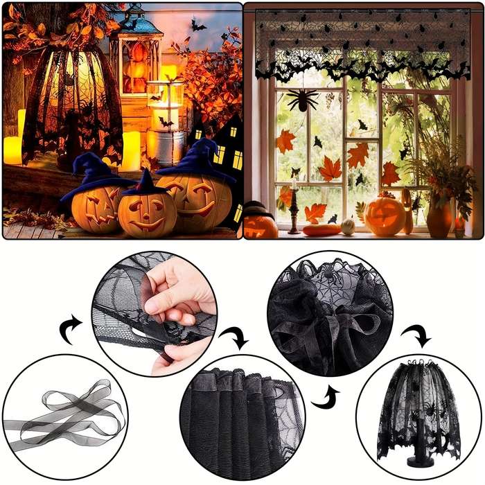 Halloween tablecloth decoration Quantity 5 Packs