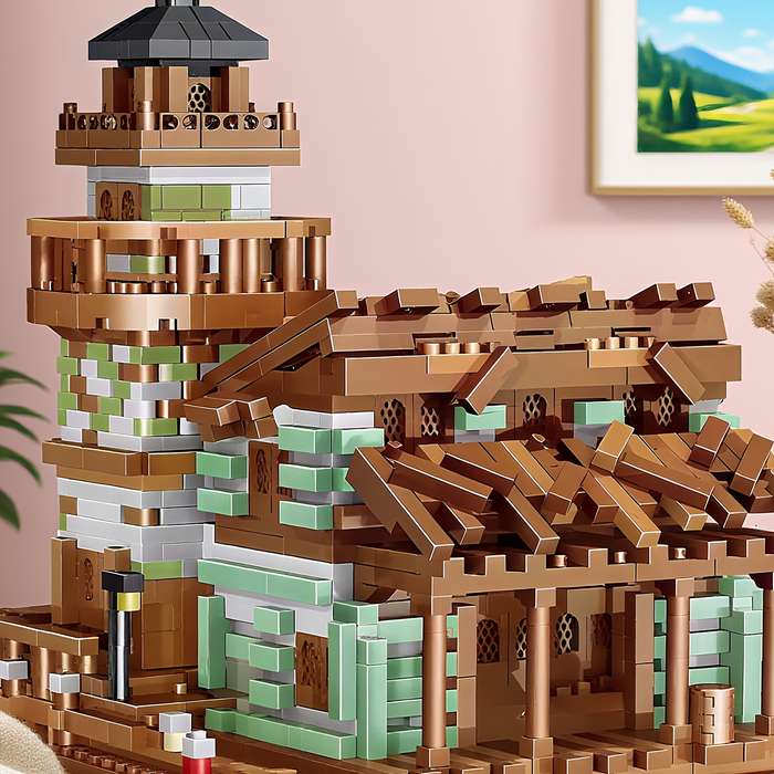 Building Toy Architectural Model Toy Set Quantity 2100Pcs