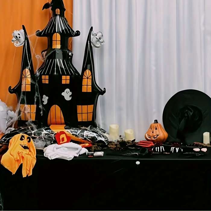 Halloween tablecloth decoration color Red Halloween Tablecloth Pack of 20 size 137 x 183