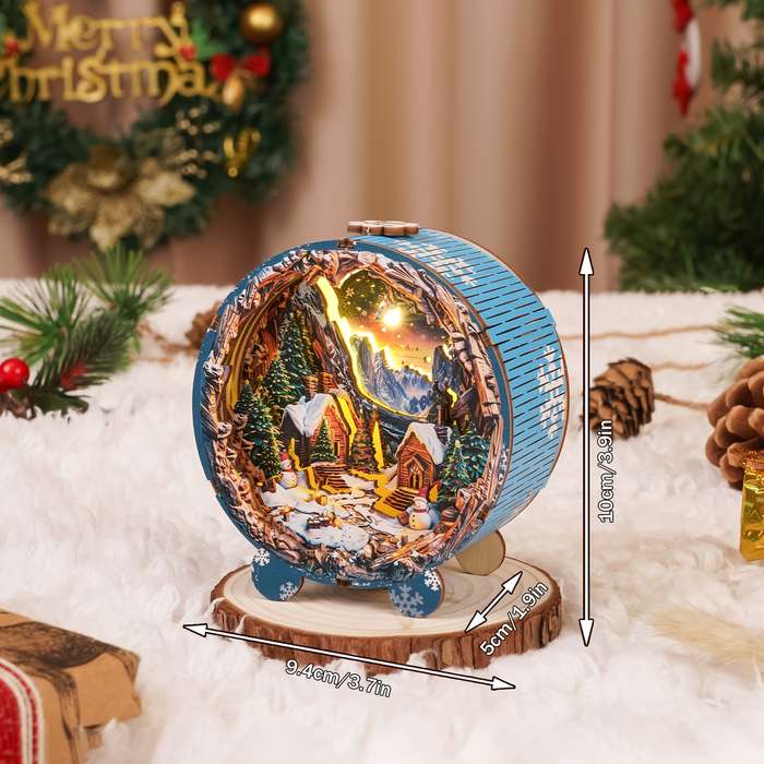 Building Toy Architectural Model Toy Set Style Christmas Village