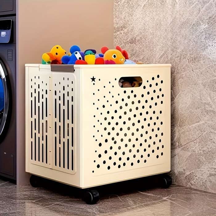 Storage And Organizationcolor Butter Coffee  Large Size With Pulley