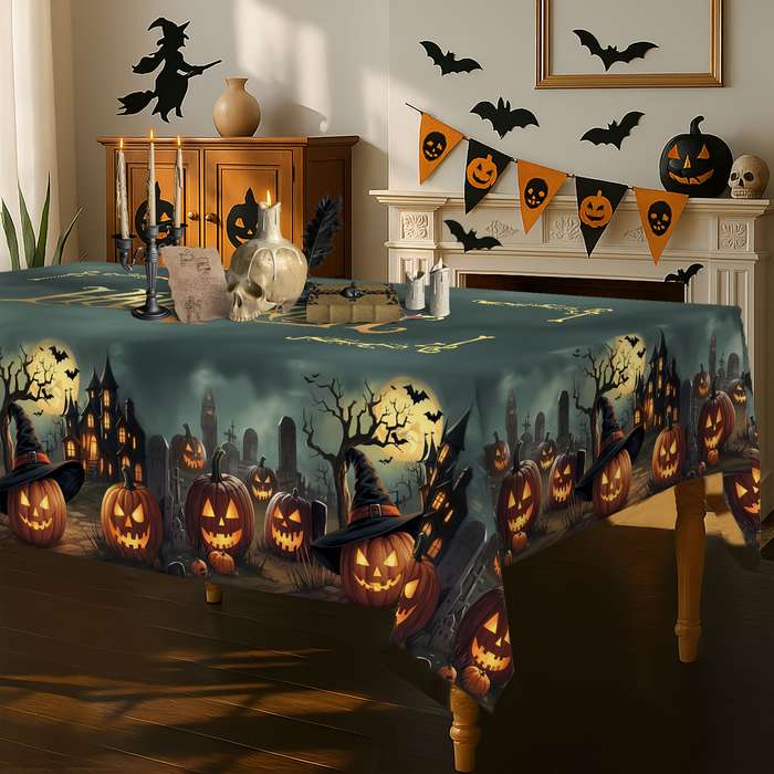 Halloween tablecloth decoration size 100 x 150cm