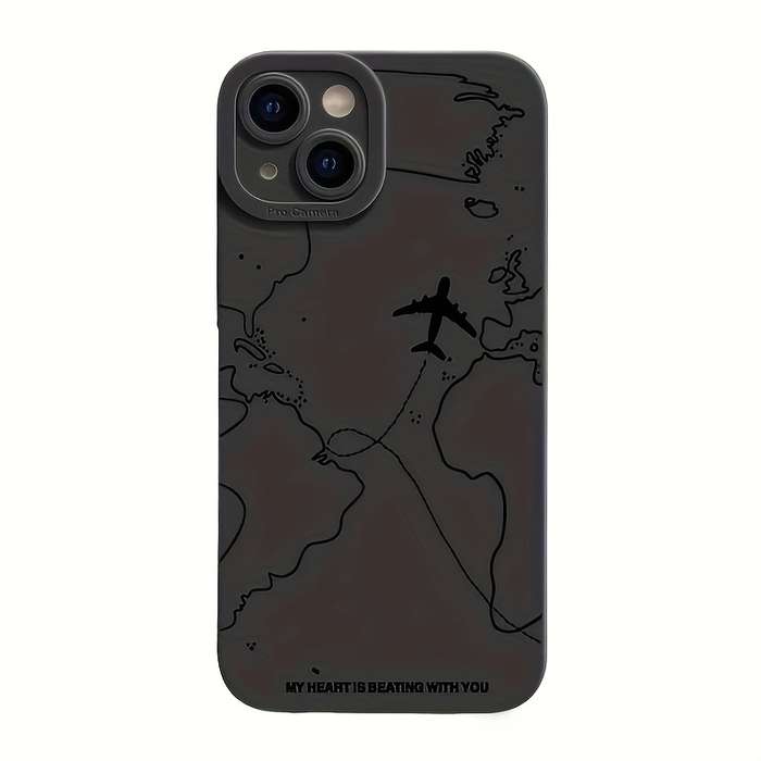 1Pc Black For iPhone 15 Plus Phone Case Phone Cover