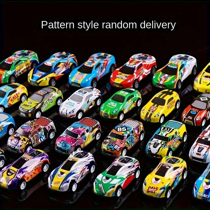 Storage And Organizationcolor 50Pcs Model Cars With Large Storage Box