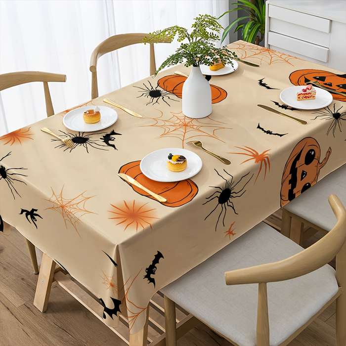 Halloween tablecloth decoration size 140cm x 140cm or 55.12in x 55.12in