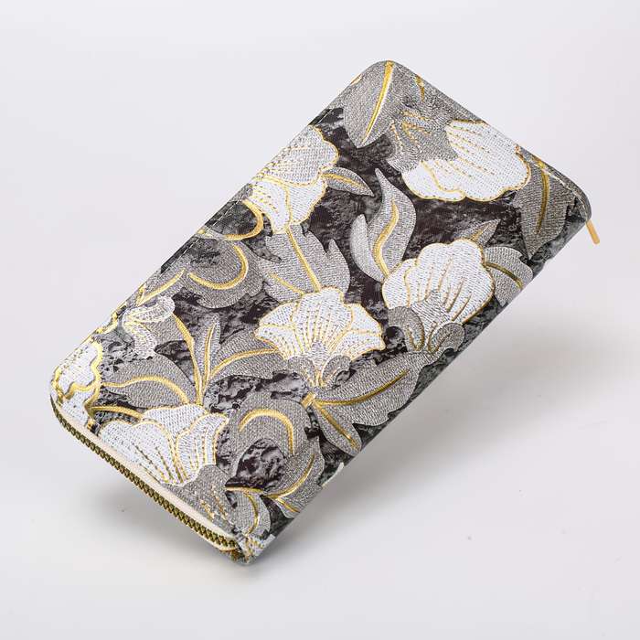 1pc Fashion Trend Women'S National Style Color Printing Coin Wallet 2025 Large Capacity Storage Bag