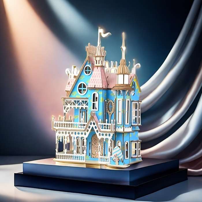 Building Toy Architectural Model Toy Set Style Dream Villa
