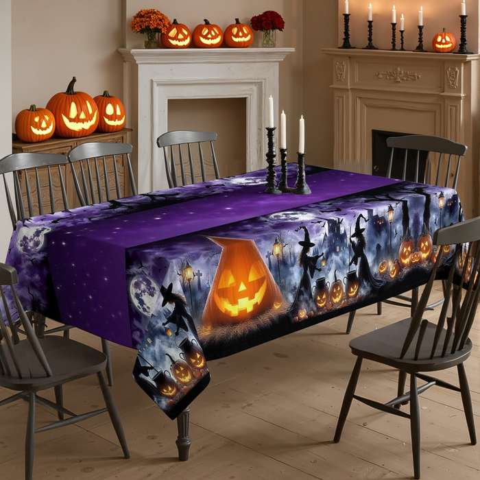 Halloween tablecloth decoration size 152 x 152cm or 60 x 60inch