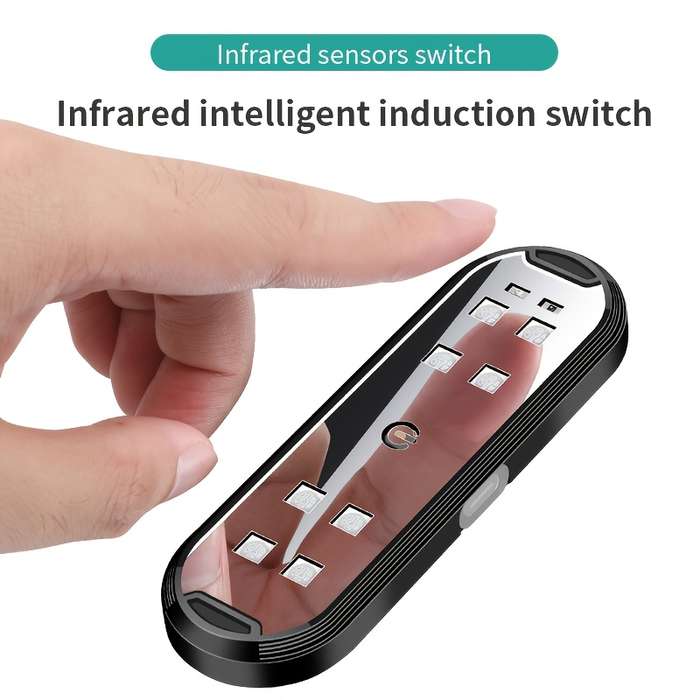 1pc Car Door Sensor Light Anti-collision Wire-free Car Door Lighting Colorful LED Amb