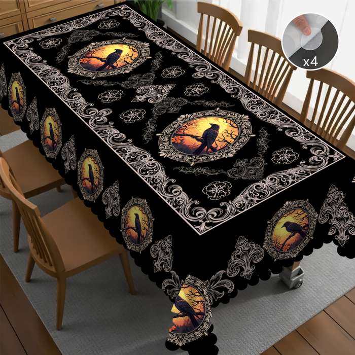 Halloween tablecloth decoration size Round 60x60in 152x152cm