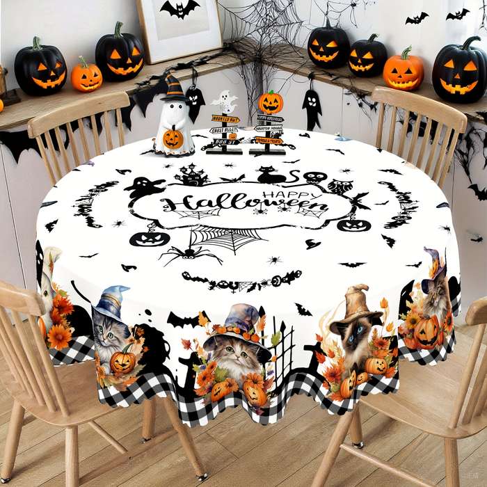 Halloween tablecloth decoration size Square 60x60in or 150x150cm