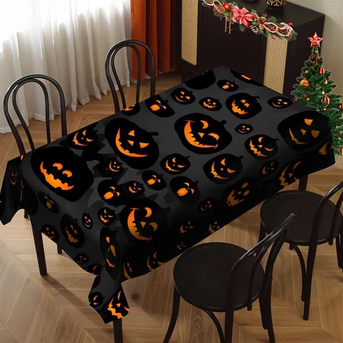 Halloween tablecloth decoration size 55.1 x 70.8in or 140 x 180cm