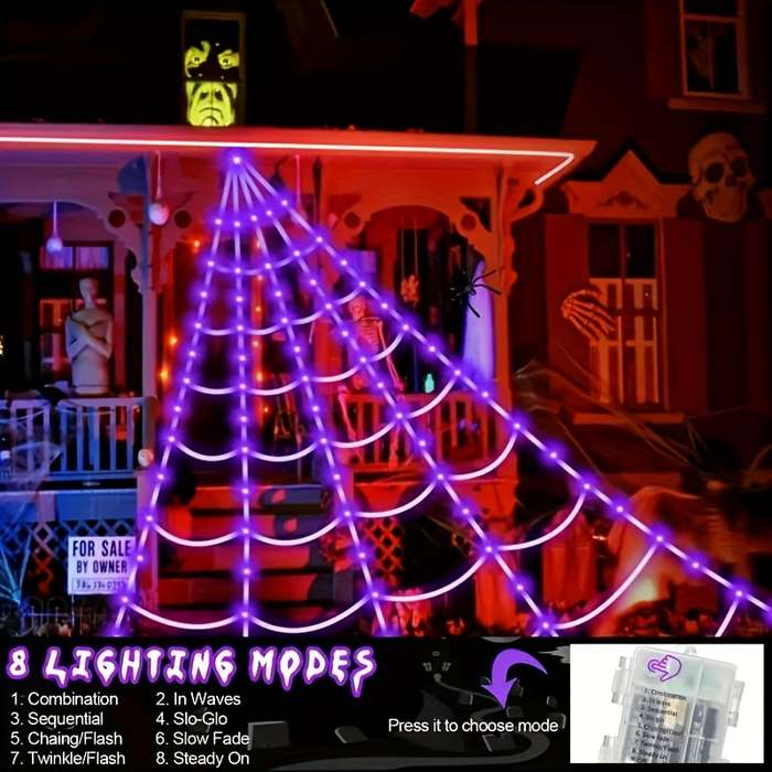 Halloween Decorations Color Purple Light
