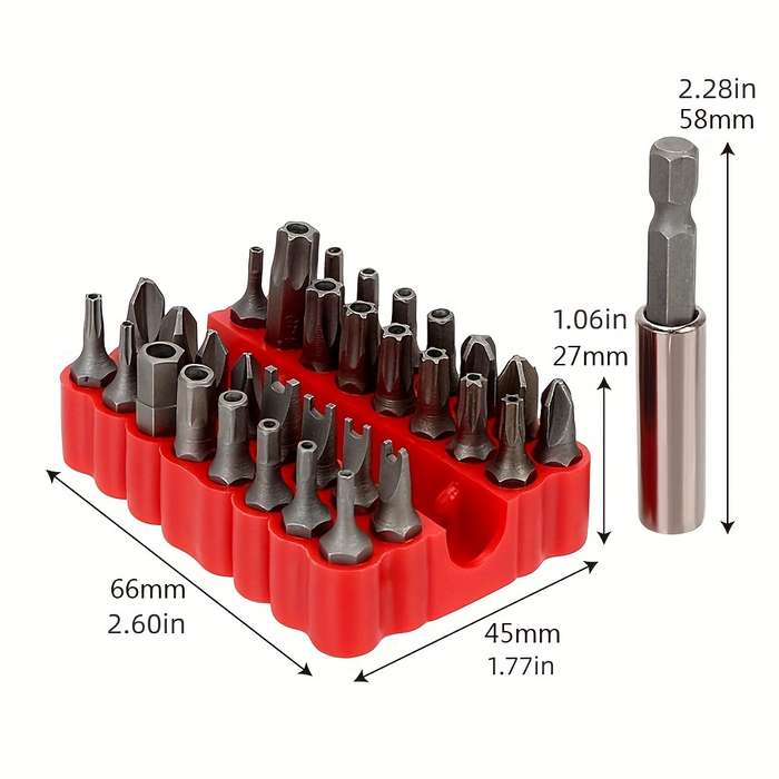 Screwdriver Bit Tool Set Quantity 33Pcs