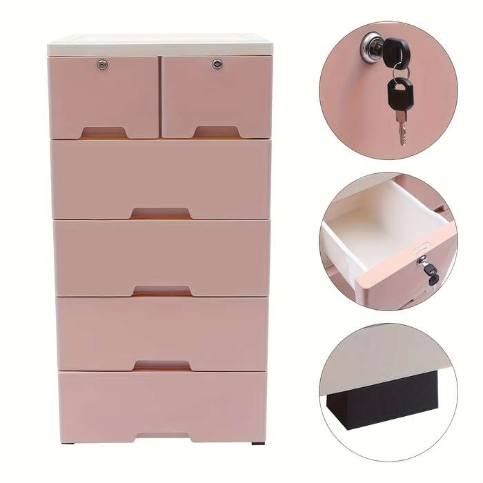 Storage And Organizationcolor 50Cm Pink 7 Layers