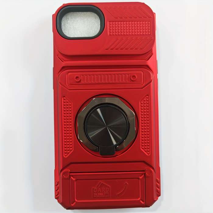 1Pc Red For iPhone 16e Heavy Duty Shockproof Phone Case