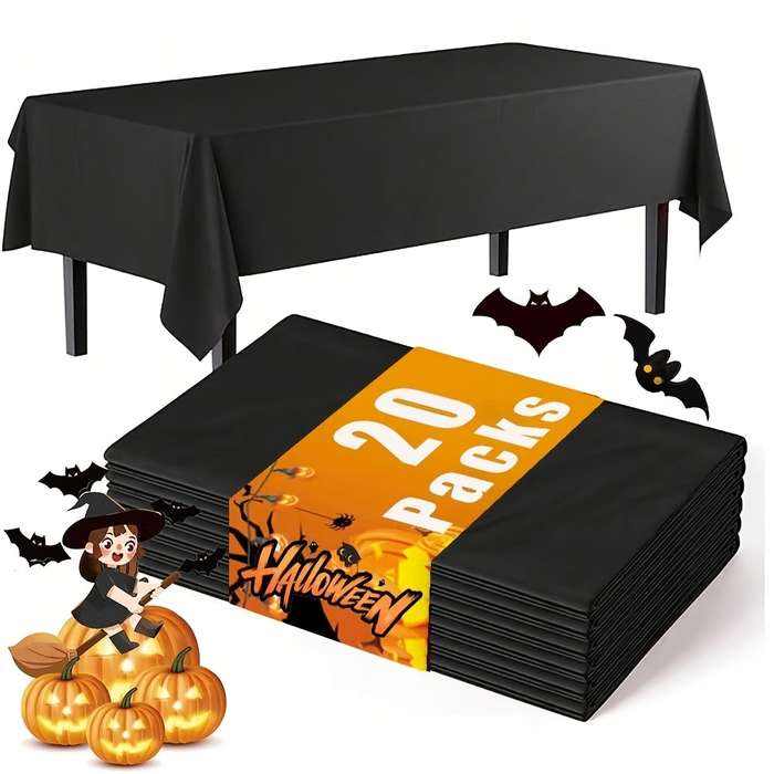Halloween tablecloth decoration color Red Halloween Tablecloth Pack of 20 size 137 x 183
