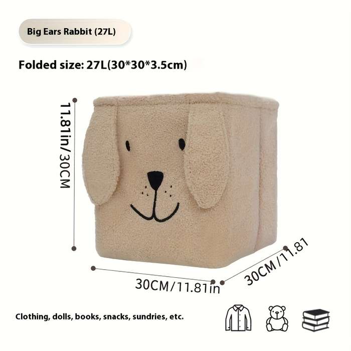 Storage And Organizationcolor White Big Ears Rabbit 27L  30 X 30 X 30Cm