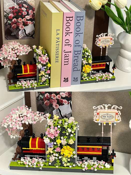 Building Toy Architectural Model Toy Set Model Sakura Train 2665Pcs