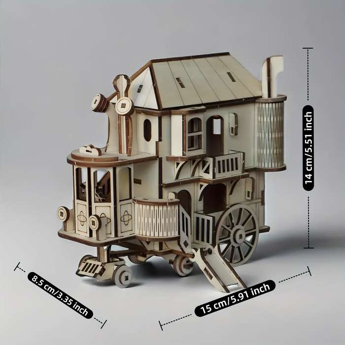 Building Toy Architectural Model Toy Set Color Yellow