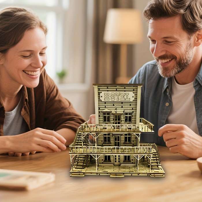 Building Toy Architectural Model Toy Set Material Wooden