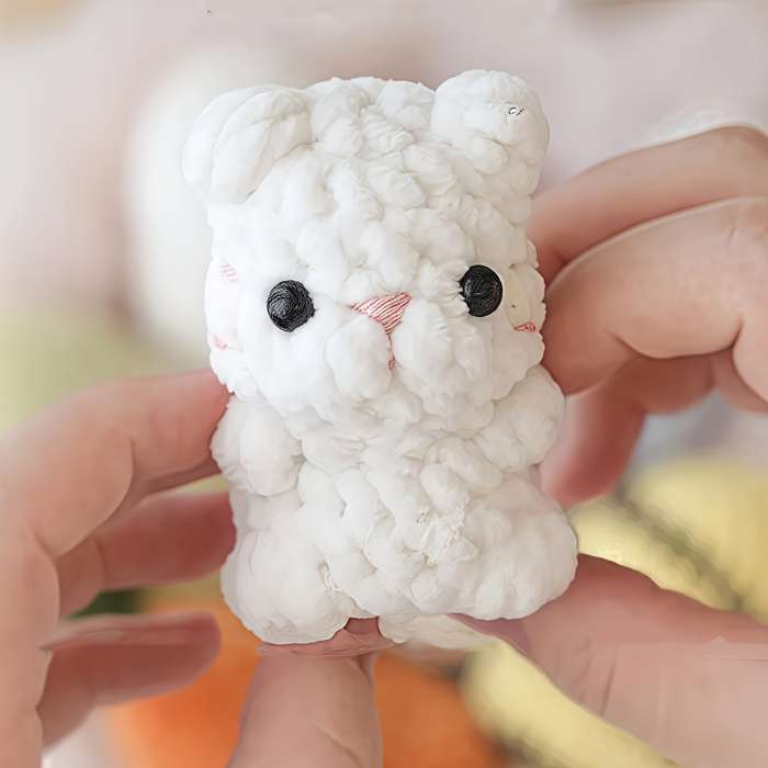 Toy Dolls Items Adorable Hatching Animal  7 Piece Set  Crochet Kit