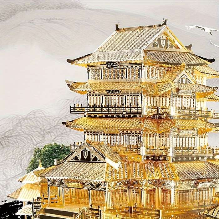 Building Toy Architectural Model Toy Set Items Tengwang Pavilion