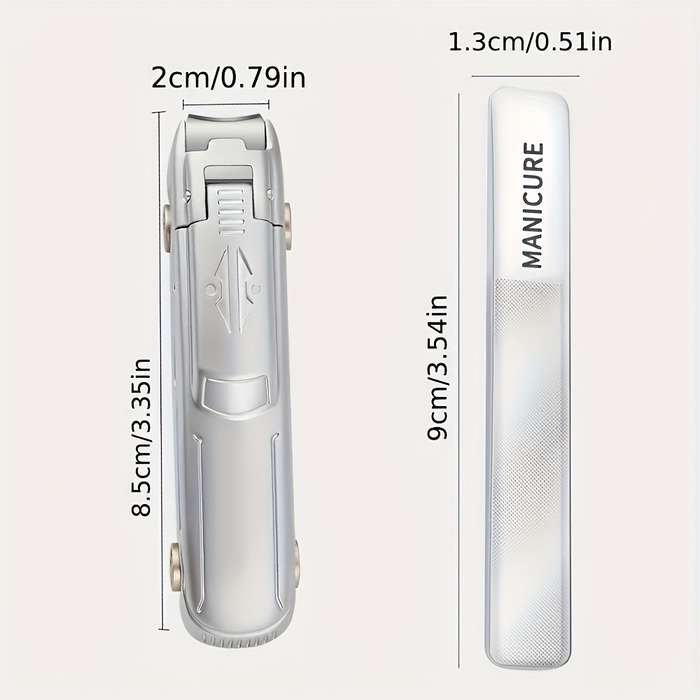 1pc Stainless Steel Nail Clipper Set with Concave Blade Edges Portable Large Size Car-Shape