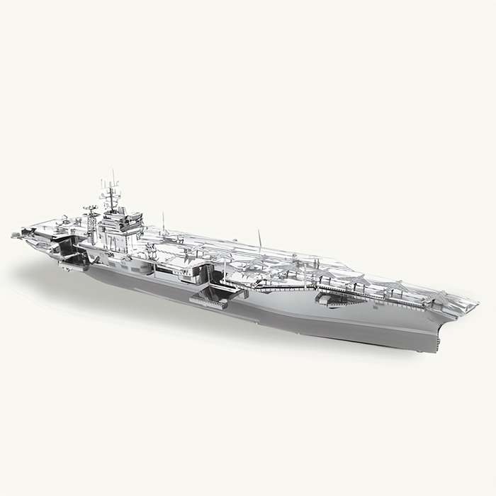 3D Jigsaw Puzzle Model Ship Items Silver Aircraft Carrier