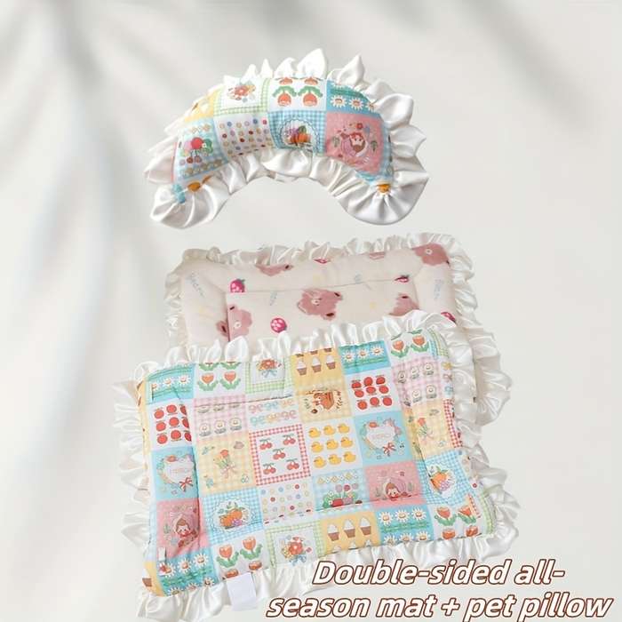 Pet supplies size XL Style Flower Rabbit Add Pillow