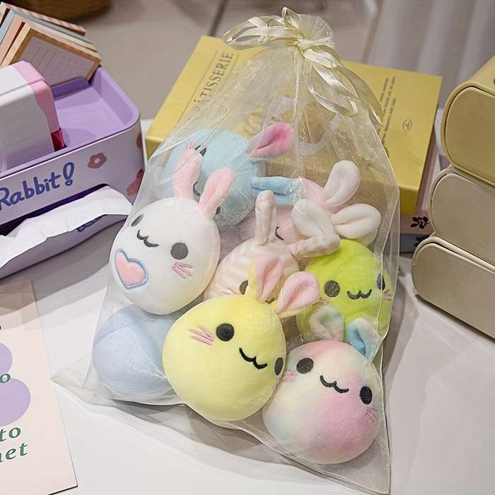 Toy Dolls size 13cm Items 9PCS Rabbit Plush Bag