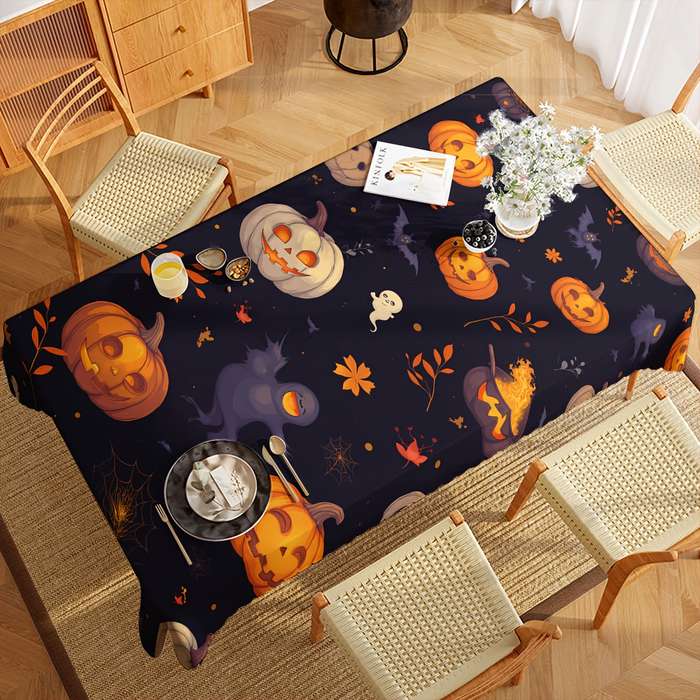 Halloween tablecloth decoration size 140cm x 140cm or 55.12in x 55.12in