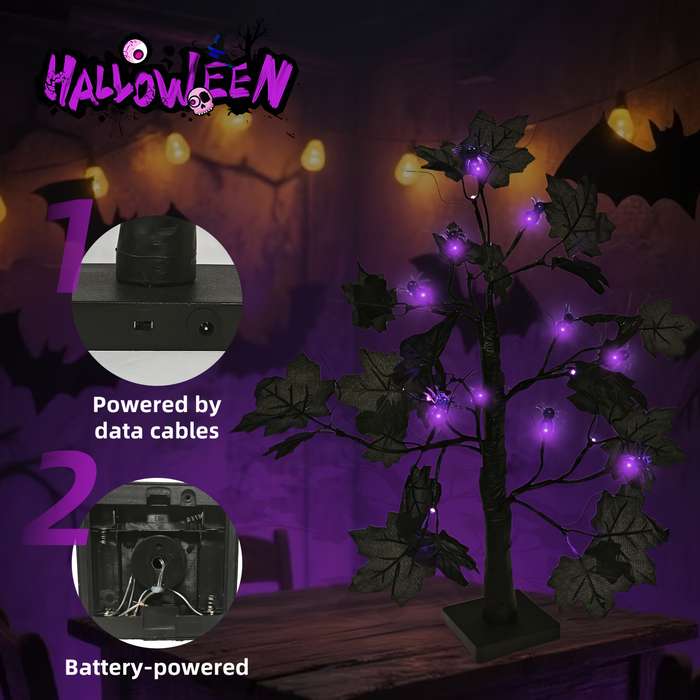 Halloween Decorations Color Spider Tree Light