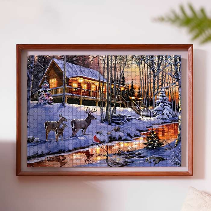 1000pcs Adult Puzzle Mosaic Decorative Craft Wall Art Without Frame DIY Enthusiast