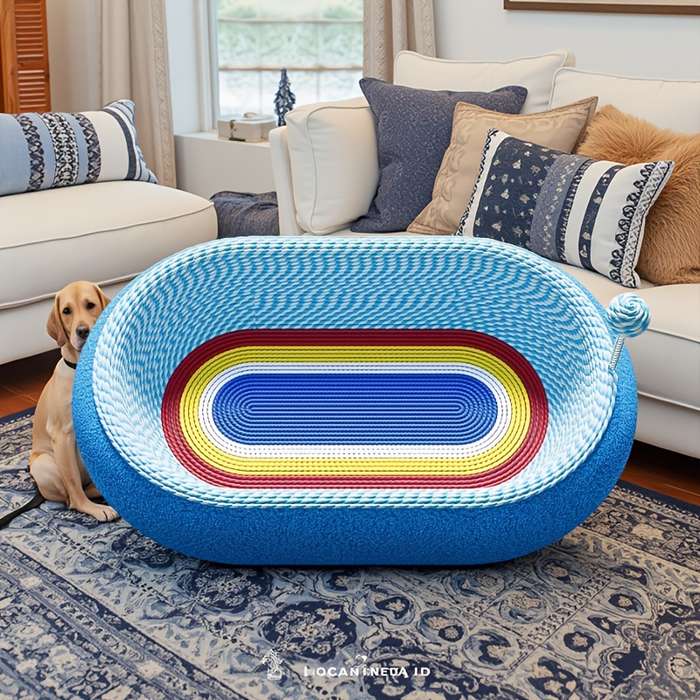 Pet Supplies Color Starry Sky Oval Deep Basin  Add  Cat Teaser Wand