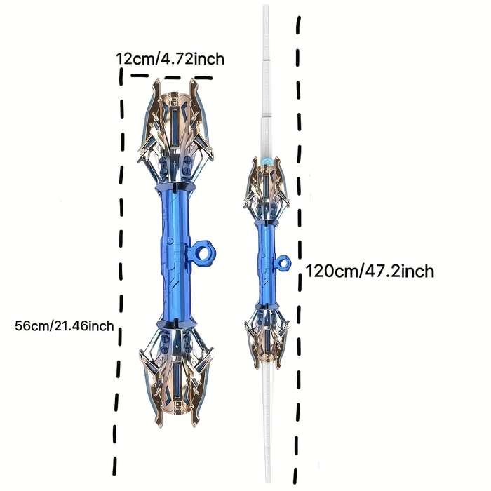 Toy Weapons Color Lightning Star Flash Sword  Aurora Green  [Six  Color Light Switching]