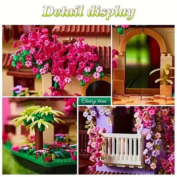 Building Toy Architectural Model Toy Set Style Magic Fairy Flower House