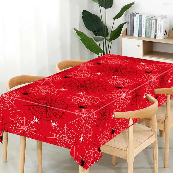 Halloween tablecloth decoration Items Tablecloth 1PC Blue Spider Web