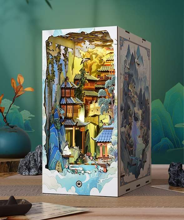 Building Toy Architectural Model Toy Set Style Penglai Wonderland