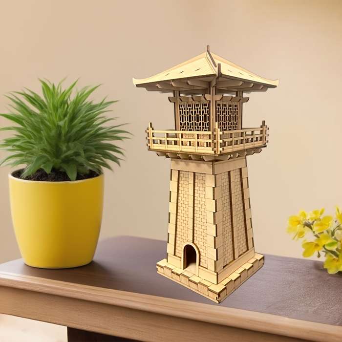 Building Toy Architectural Model Toy Set Model Pavilion Puzzle Model
