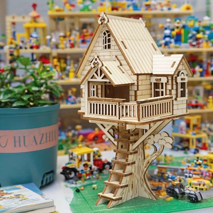 Building Toy Architectural Model Toy Set Model Beautiful Old Tree House